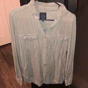 Light olive AEO flannel!